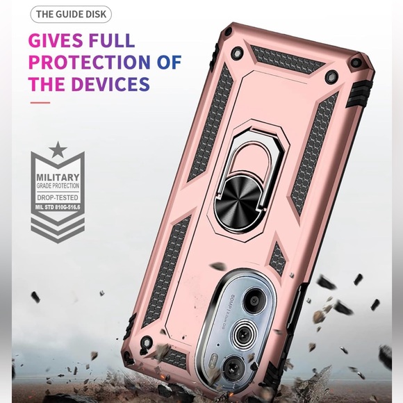 NWT Moto Edge 30 Plus 2022 Case with screen protector, rose gold - Picture 4 of 7